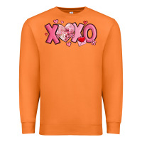 Carrot xoxo disco heart valentine's day Premium Sweatshirt - MaliasSmallBusiness