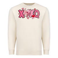 Sandshell xoxo disco heart valentine's day Premium Sweatshirt - MaliasSmallBusiness
