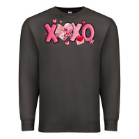 Smoke xoxo disco heart valentine's day Premium Sweatshirt - MaliasSmallBusiness