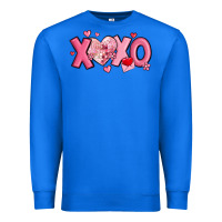 True Royal xoxo disco heart valentine's day Premium Sweatshirt - MaliasSmallBusiness