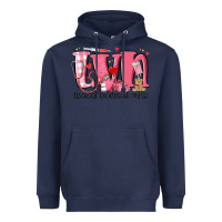 Navy lvn licensed vocational nurse valentine's day Heavyweight Hoodie - MaliasSmallBusiness