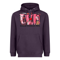 Plum lvn licensed vocational nurse valentine's day Heavyweight Hoodie - MaliasSmallBusiness