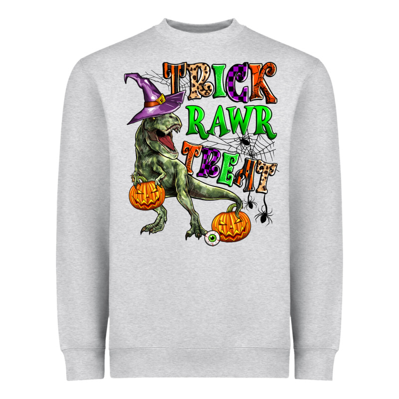 Trick Rawr Treat Heavyweight Sweatshirt by Zillion Design Studio | Teevron