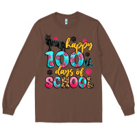 Chestnut happy 100th days of school cat Long Sleeve Tee - Artiststas