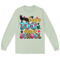 Matcha happy 100th days of school cat Long Sleeve Tee - Artiststas