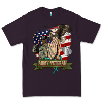 Plum army veteran  pray Premium Tee - BarkalooDesign
