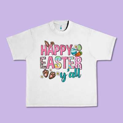 Happy Easter Y'all Urban Heavy Tee Designed By Neo Western