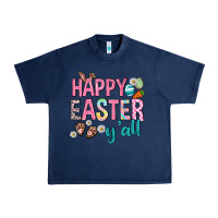 Navy Happy Easter y'all Urban Heavy Tee - Neo Western