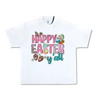 White Happy Easter y'all Urban Heavy Tee - Neo Western