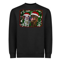 Black christmas heifers Heavyweight Sweatshirt - RanaPortraitStore