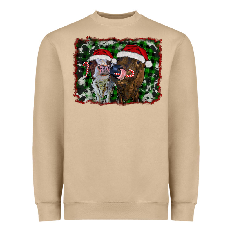 Christmas Heifers Heavyweight Sweatshirt by RanaPortraitStore | Teevron