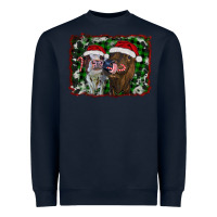 Navy christmas heifers Heavyweight Sweatshirt - RanaPortraitStore