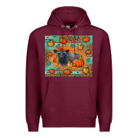 Burgundy Autumn Baby Calf Premium Hoodie - LillyAllenDesigns