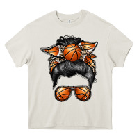 Cream basketball mom Heavy Core Tee - RacoonDesign