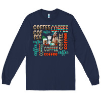 Navy coffee Long Sleeve Tee - AdoDesignShop