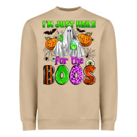 Mushroom i'm just here for the boos Heavyweight Sweatshirt - Zillion Design Studio
