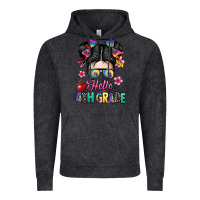 Vintage Black hello fourth grade Vintage Hoodie - texasbilliewilder
