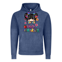 Vintage Denim hello fourth grade Vintage Hoodie - texasbilliewilder