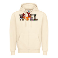 Sandshell noel reindeer Zipper Hoodie - AdoDesignShop