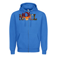 True Royal noel reindeer Zipper Hoodie - AdoDesignShop
