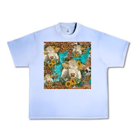 Grape Ice sunflowers charolais cow seamless pattern Urban Heavy Tee - HRA Design Shop