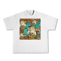Lunar Rock sunflowers charolais cow seamless pattern Urban Heavy Tee - HRA Design Shop