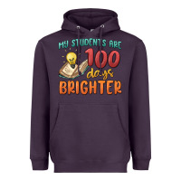 Plum my students 100 days brighter Heavyweight Hoodie - MaliasSmallBusiness