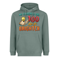 Sage my students 100 days brighter Heavyweight Hoodie - MaliasSmallBusiness