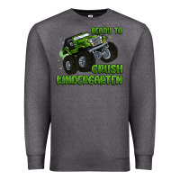 Charcoal Heather ready to crush kindergarten Premium Sweatshirt - MaliasSmallBusiness