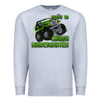 Heather Grey ready to crush kindergarten Premium Sweatshirt - MaliasSmallBusiness