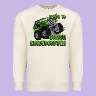 Ready To Crush Kindergarten Premium Sweatshirt Designed By Maliassmallbusiness
