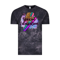 Cloud Black special eduation teacher lightning bolt Vintage Tee - Zillion Design Studio