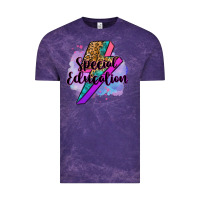 Cloud Purple special eduation teacher lightning bolt Vintage Tee - Zillion Design Studio