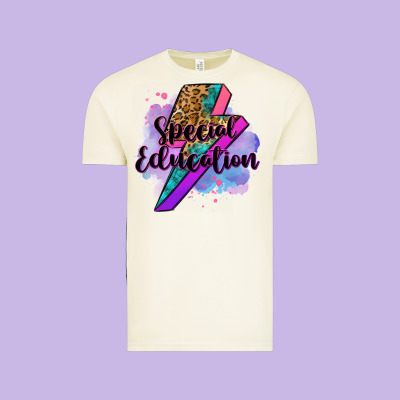 Special Eduation Teacher Lightning Bolt Vintage Tee Designed By Zillion Design Studio