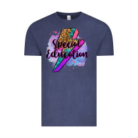 Vintage Denim special eduation teacher lightning bolt Vintage Tee - Zillion Design Studio