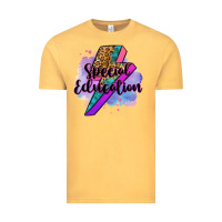 Vintage Mustard special eduation teacher lightning bolt Vintage Tee - Zillion Design Studio