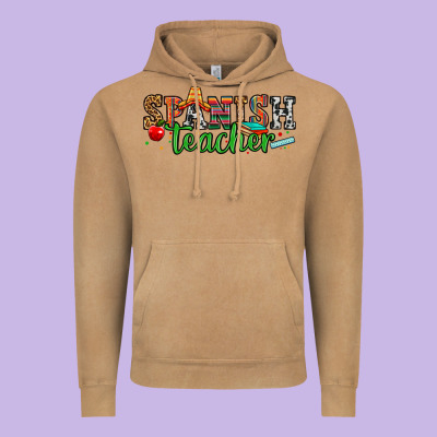 Spanish Teacher Vintage Hoodie Designed By Zillion Design Studio