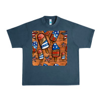 Midnight Navy patriotic popsicles seamless pattern Urban Heavy Tee - HRA Design Shop