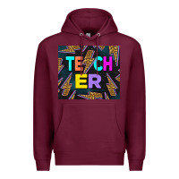Burgundy Western Teacher Flash Tumbler Premium Hoodie - LillyAllenDesigns
