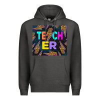 Charcoal Heather Western Teacher Flash Tumbler Premium Hoodie - LillyAllenDesigns
