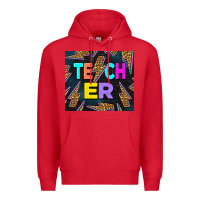 Red Western Teacher Flash Tumbler Premium Hoodie - LillyAllenDesigns