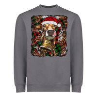 Storm christmas heifer with leoard and cowhide Heavyweight Sweatshirt - RanaPortraitStore