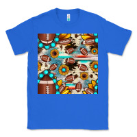 True Royal football cowhide sunflower seamless pattern Classic Tee - JahusDesignShop
