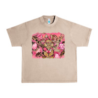 French Oak pink camouflage bunny background Urban Heavy Tee - BarkalooDesign