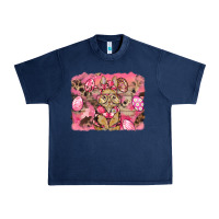 Navy pink camouflage bunny background Urban Heavy Tee - BarkalooDesign