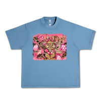 Pebble Blue pink camouflage bunny background Urban Heavy Tee - BarkalooDesign
