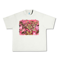Pistachio pink camouflage bunny background Urban Heavy Tee - BarkalooDesign