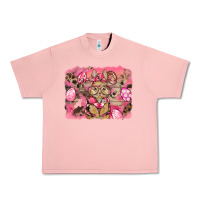 Salmon pink camouflage bunny background Urban Heavy Tee - BarkalooDesign