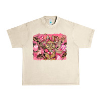 Sandshell pink camouflage bunny background Urban Heavy Tee - BarkalooDesign