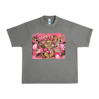 Tornado pink camouflage bunny background Urban Heavy Tee - BarkalooDesign
